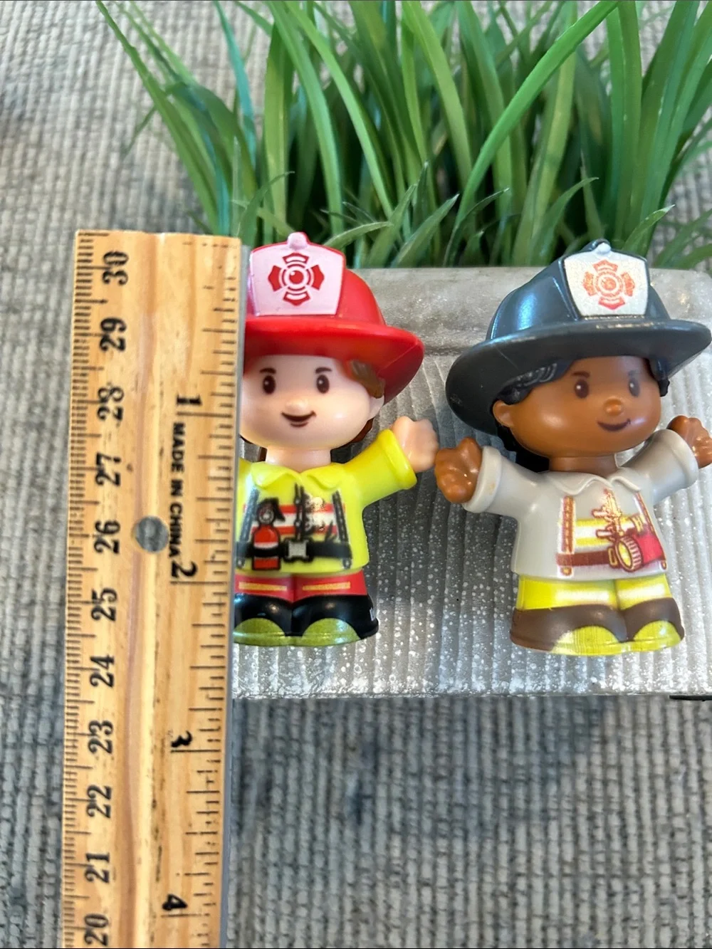 Fisher price little people fire fighter figurines replacement figures x2
